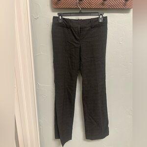 Ann Taylor charcoal Plaid Trousers